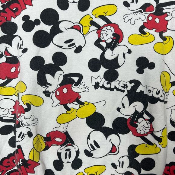 Disney Mickey Mouse Size Large All Over Print Crewneck Sweatshirt - Picture 8 of 10